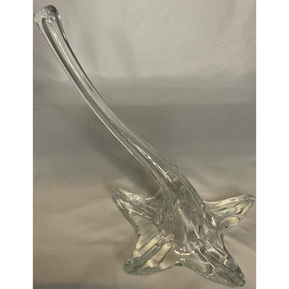 VTG Amaryllis Flower Vase In Silver Plated Ornate Metal Stand Art Glass 15.5 IN - Picture 9 of 16